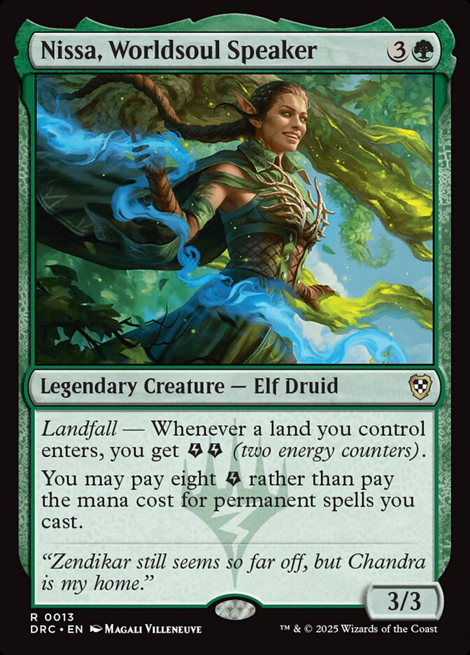 Nissa, Worldsoul Speaker 13/187 (Commander: Aetherdrift)