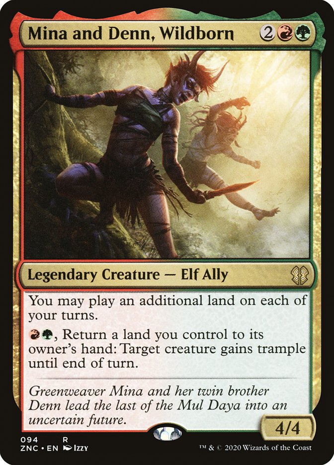 Mina and Denn, Wildborn 94 (Commander: Zendikar Rising)