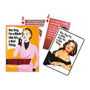 Tough Women Poker Playing Cards - Good Games