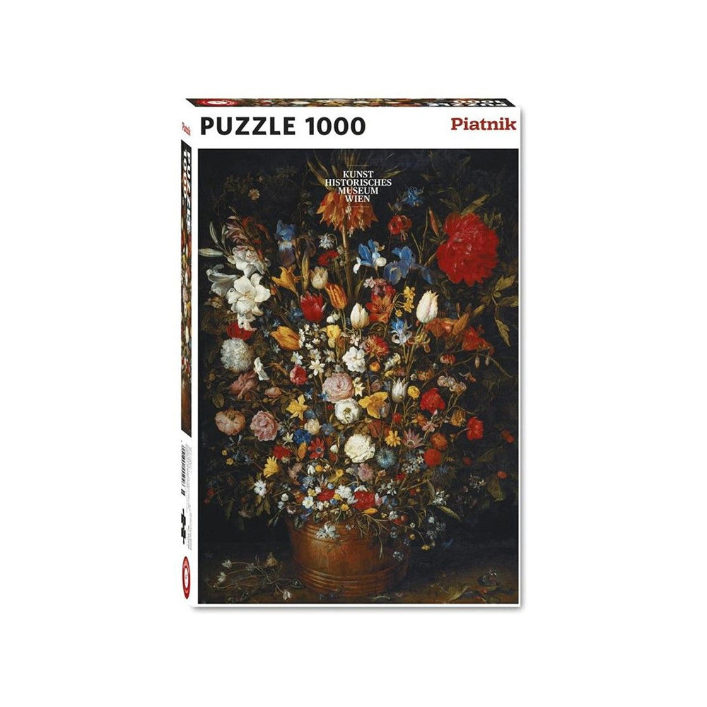 Piatnik Brueghel Flowers in Wood Vase 1000 Piece Jigsaw - Good Games