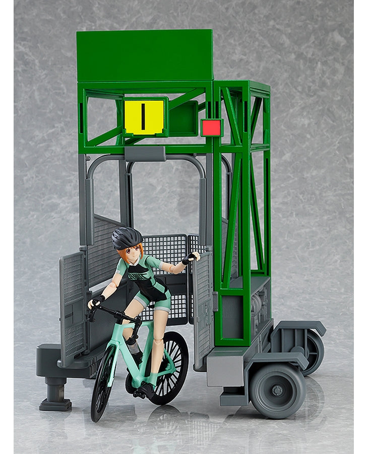 Side angle view of Starting Gate assembled with full setup