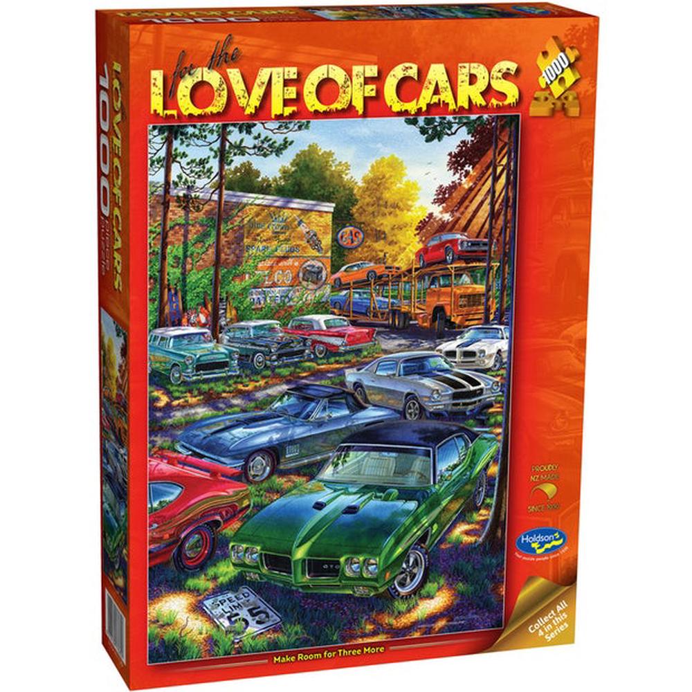 Holdson - For The Love Of Cars Make Room For Three More 1000 Piece Jigsaw - Good Games