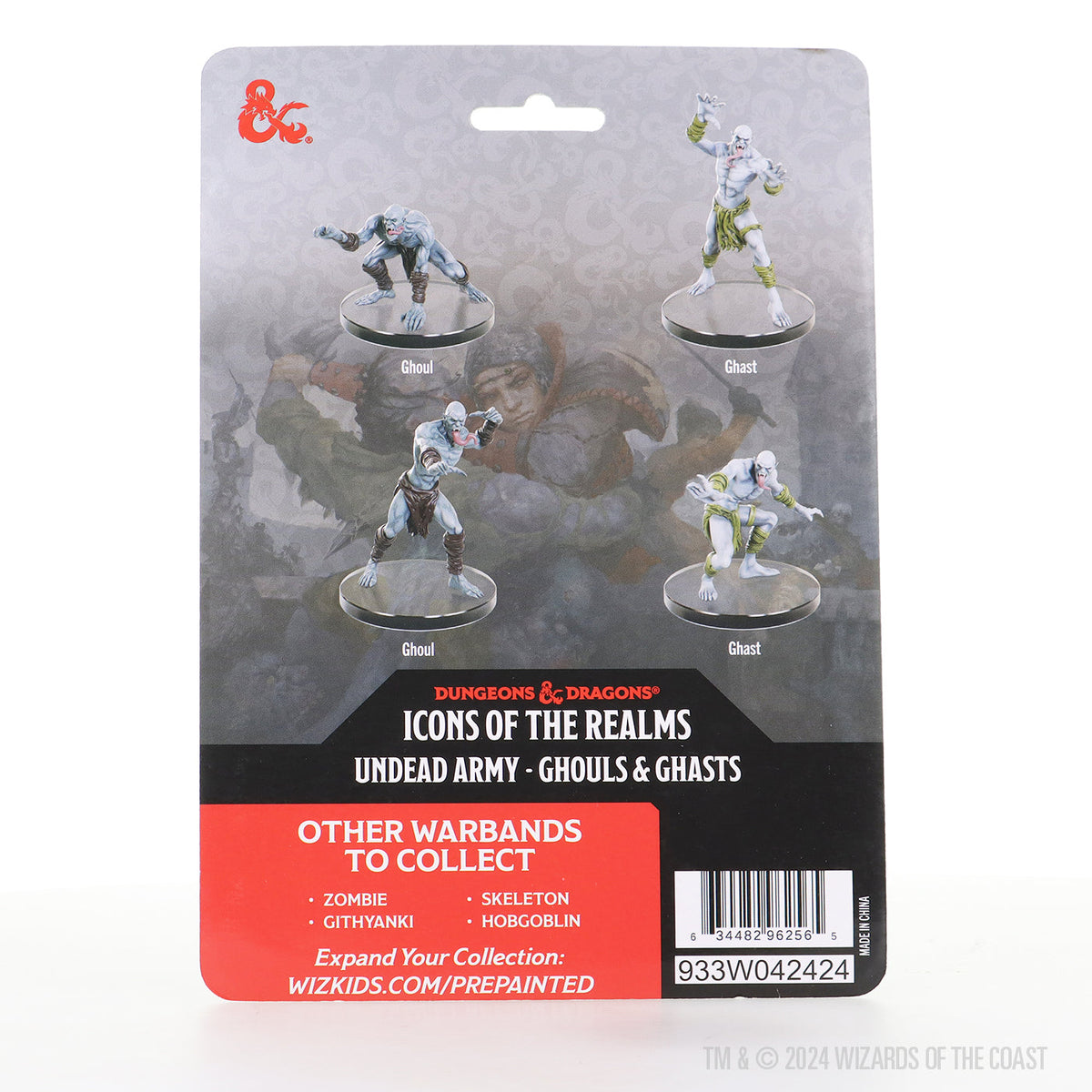 D&D Icons of The Realms Undead Armies Miniatures - Ghouls & Ghasts (WZK96256) - Good Games