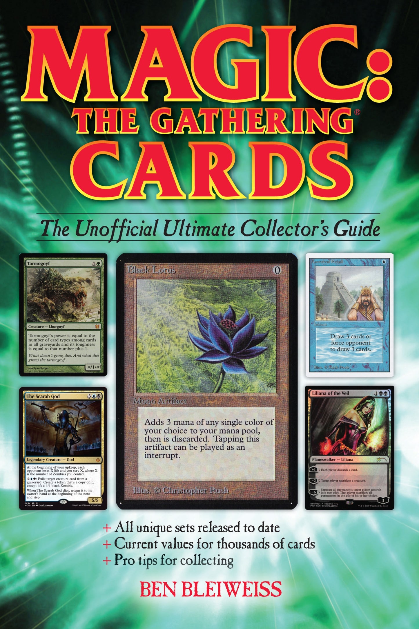 Magic the Gathering Cards: The Unofficial Ultimate Collectors Guide by Penguin Random House, featuring fantasy-themed artwork and collectible card imagery
