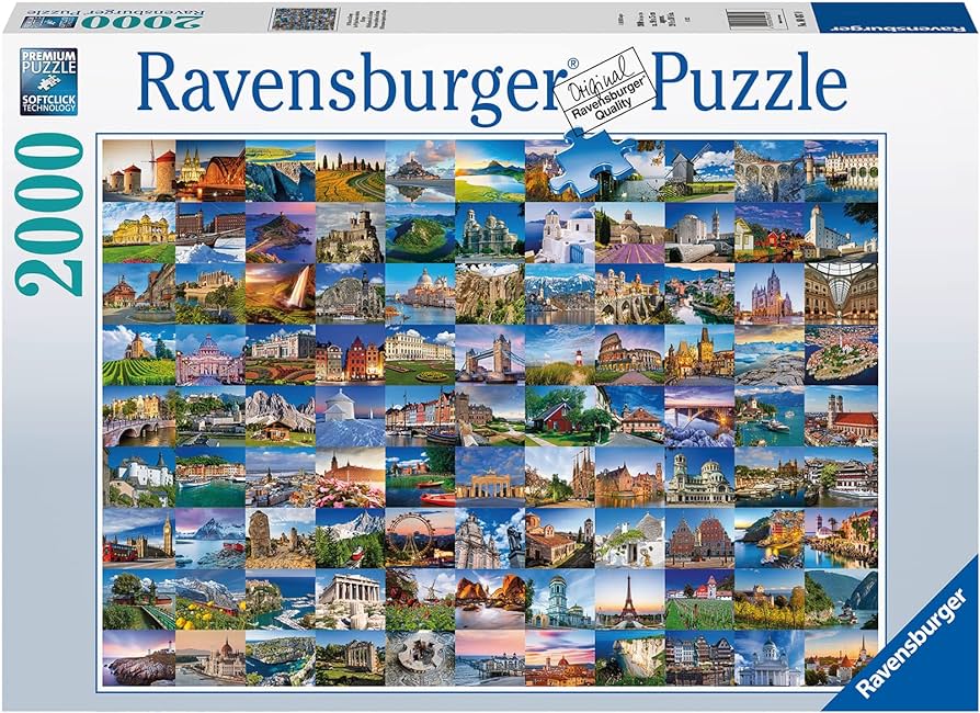 Ravensburger - 99 Places in Europe 2000 Piece Jigsaw - Good Games