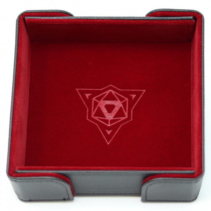 Die Hard Dice Folding Square Tray - Red Velvet - Good Games
