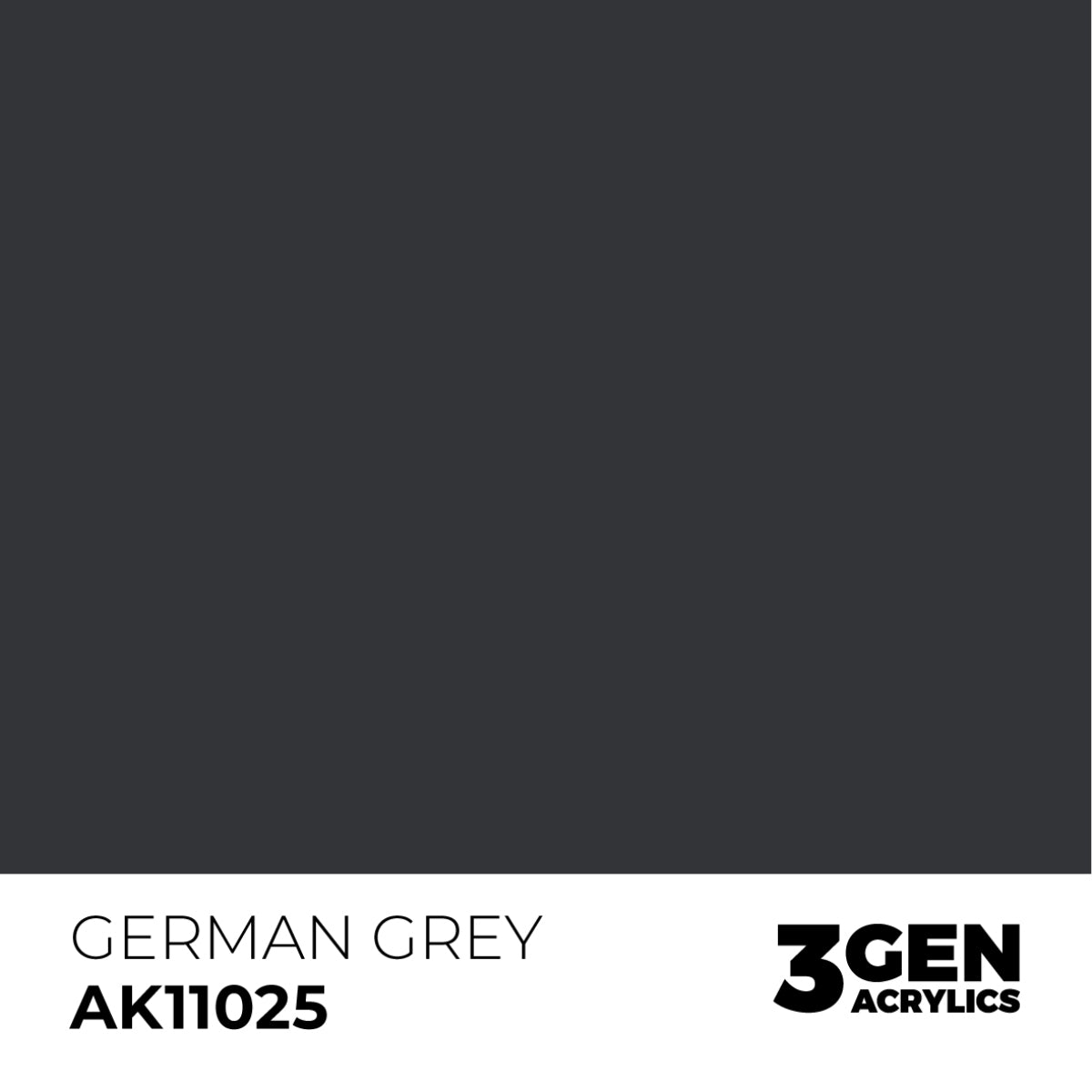 German Grey (AK11025) color swatch by 3GEN ACRYLICS
