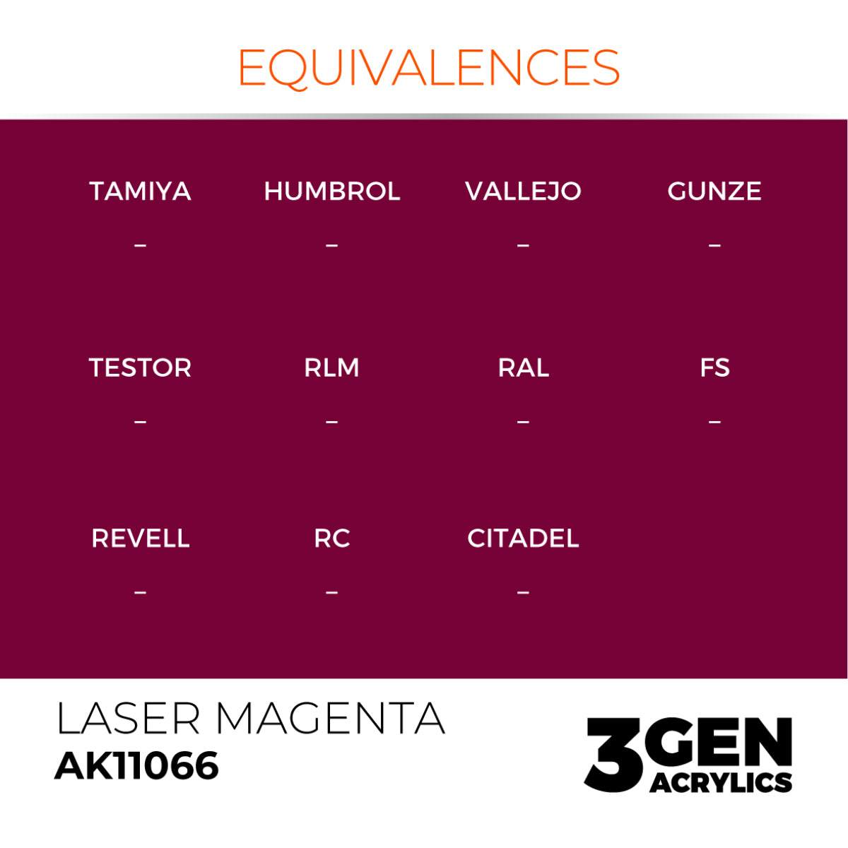AK Interactive 3 Gen Acrylic Paint 17ml - Laser Magenta - Good Games