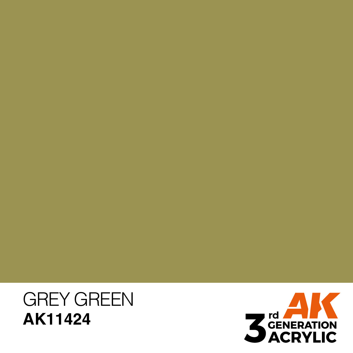 Grey Green color swatch, AK11424, from AK 3rd GENERATION ACRYLIC paints