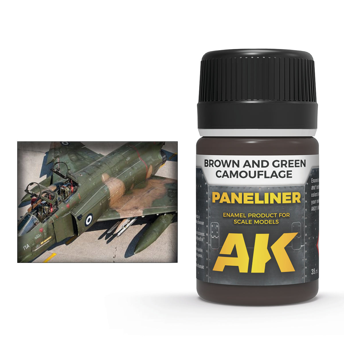 AK Interactive Paneliner Weathering Products 35ml for Brown and Green Camouflage - Good Games