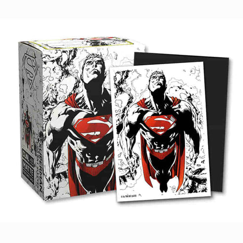 Dragon Shield - Matte Art - Superman Core - Red-White Variant - Standard Sleeves (100) - Good Games