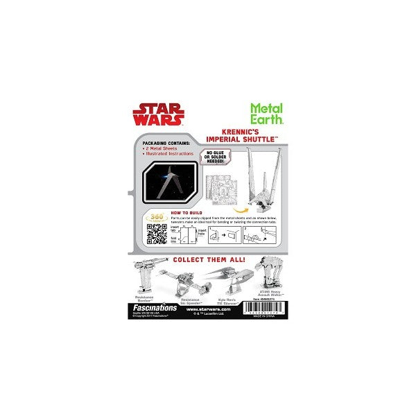 Metal Earth - Star Wars - Krennics Imperial Shuttle - Good Games