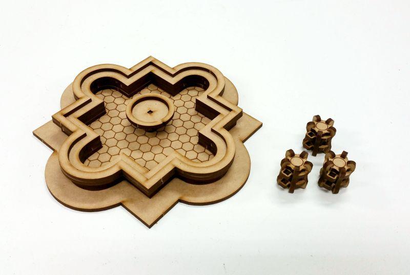 Miniature Scenery Fountain With Barrels - Good Games