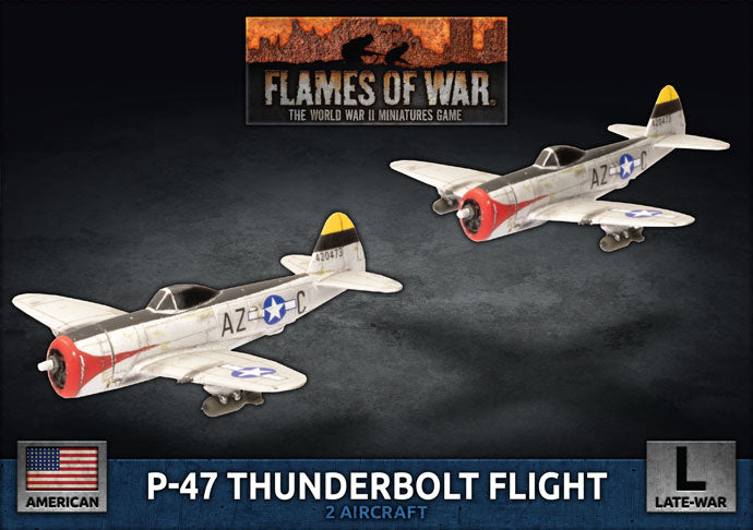 Flames of War: Americans: P-47 Thunderbolt Fight Flight (1:144) (x2) - Good Games