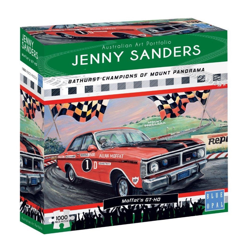Blue Opal - Jenny Sanders - Bathurst Champions Of Mount Panorama - Moffats GT-HO 1000 Piece Jigsaw - Good Games