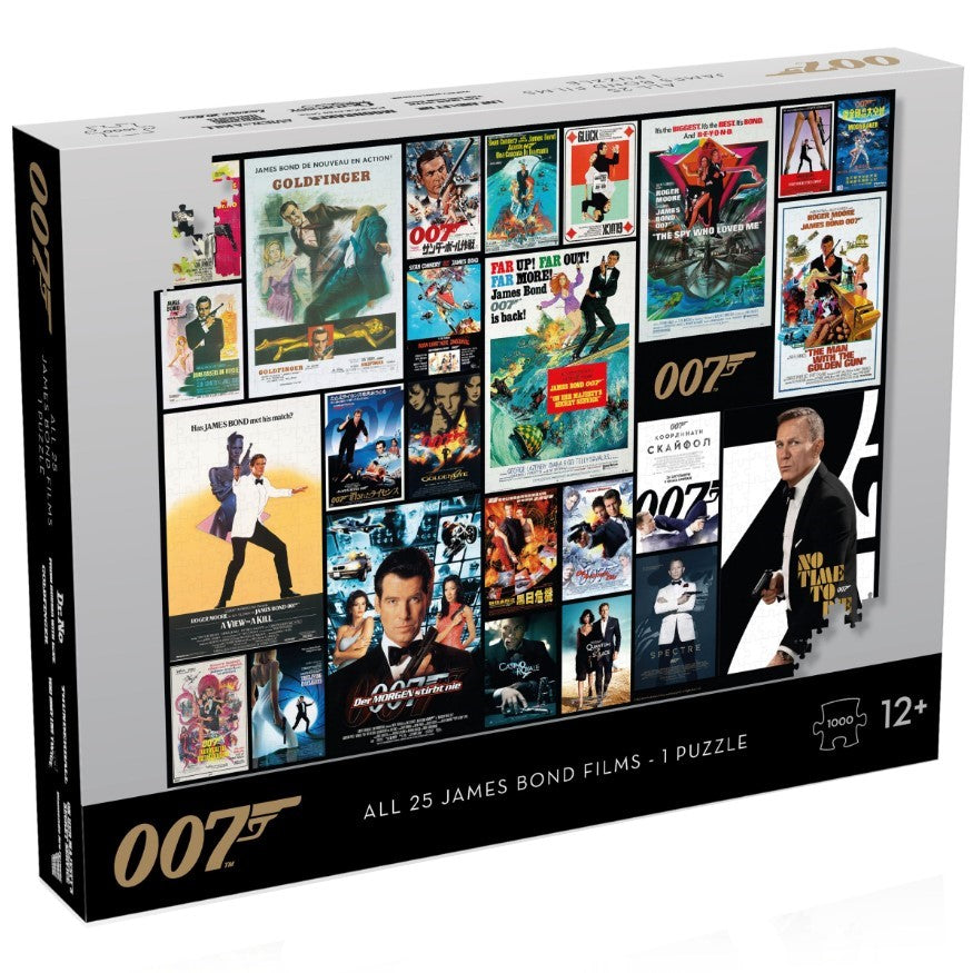 James Bond 007 All Movie Posters 1000 Piece Jigsaw - Good Games