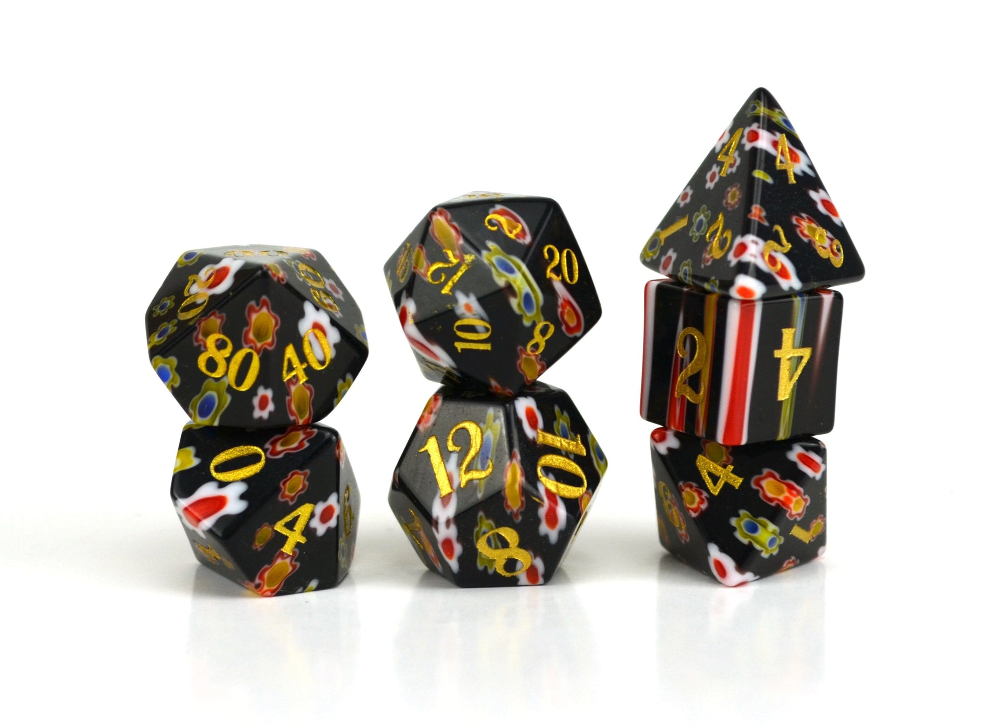 Level Up Dice - Dahlia Candy Glass - Good Games