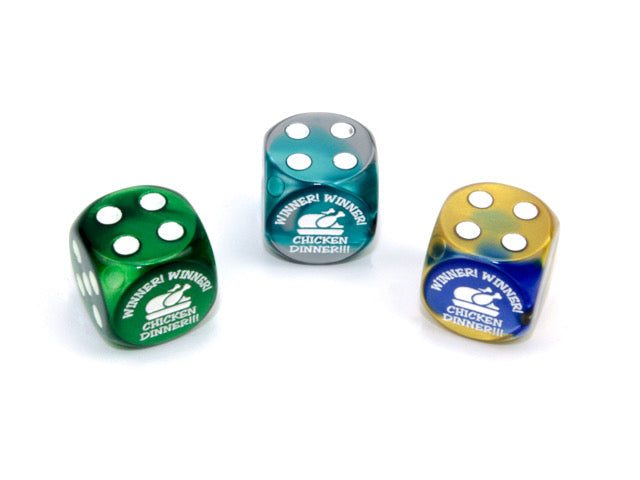 Chessex - Custom Dice: Winner Winner Chicken Dinner - Good Games