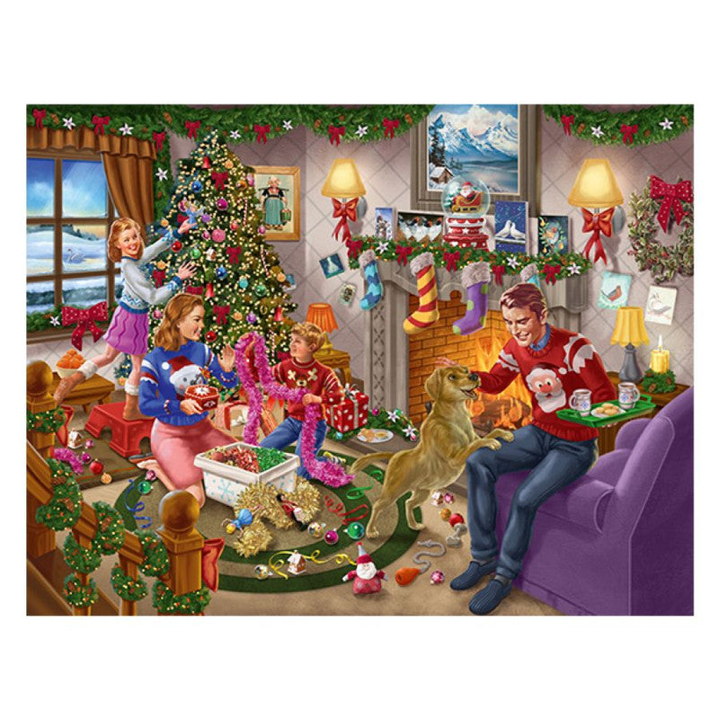 Winning Moves Games Waddingtons Christmas Deck the Halls - 1000 piece Jigsaw - Good Games