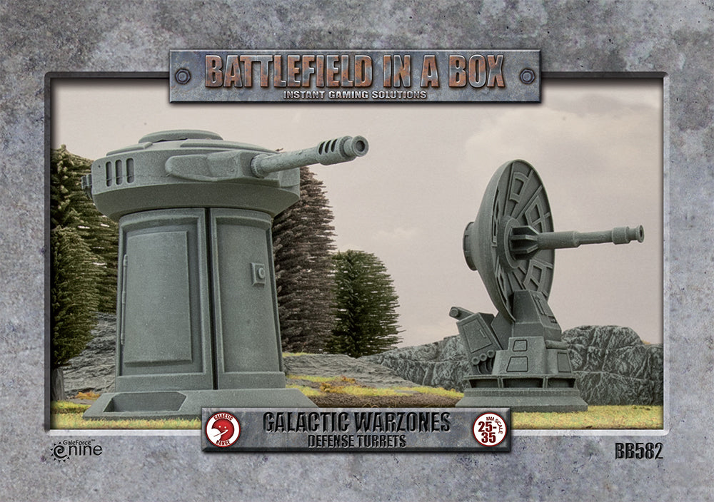 Battlefield in a Box: Galactic Warzones - Defense Turrets (x2) - Good Games