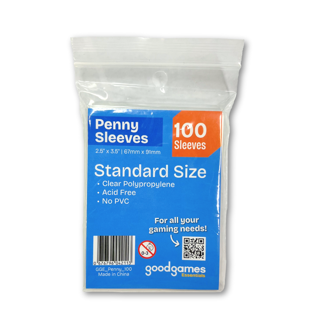 Shop Good Games Essentials Penny Sleeves - Pack of 100 Shop Good Games Essentials Penny Sleeves - Pack of 100