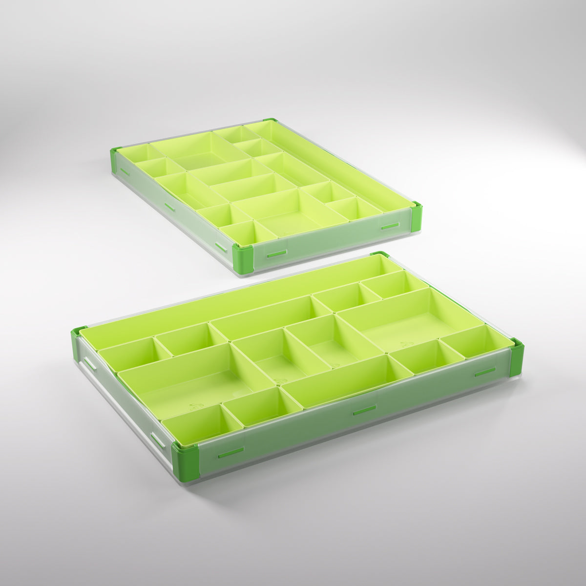 Green/Lime token box with included divider accessories