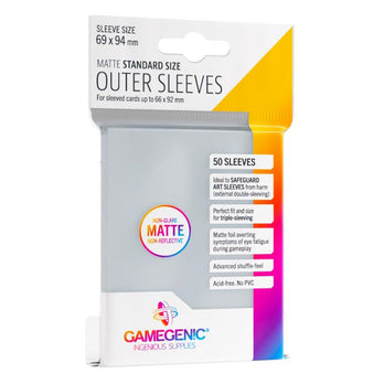 Gamegenic Outer Sleeves Prime Matte Standard Size (50) - Good Games