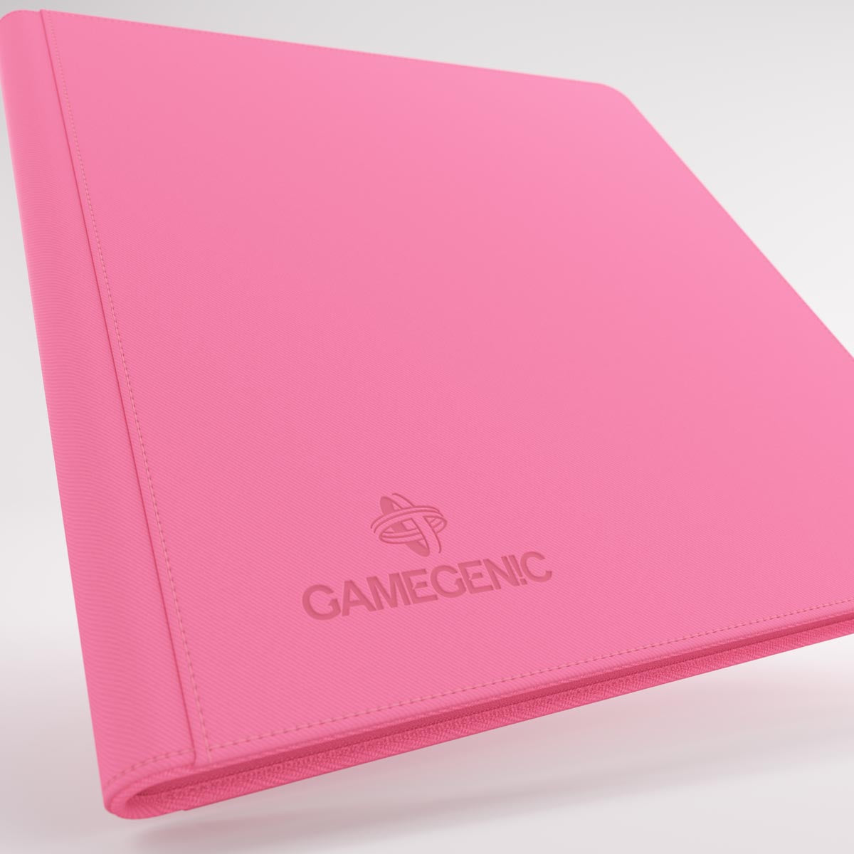 Pink Gamegenic trading card Zip-Up Album with subtle embossed logo