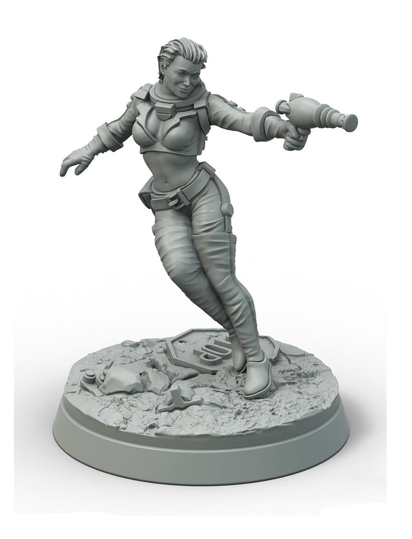Modiphius Entertainment Fallout Wasteland Warfare Nuka Cola Girl Promo Miniature (MUH051283) - Good Games