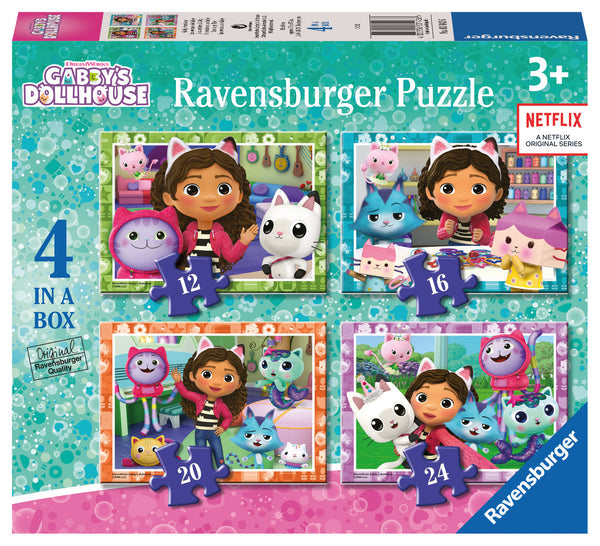 Ravensburger - Gabbys Dollhouse - Time to get Tiny! 4 in a Box - Good Games