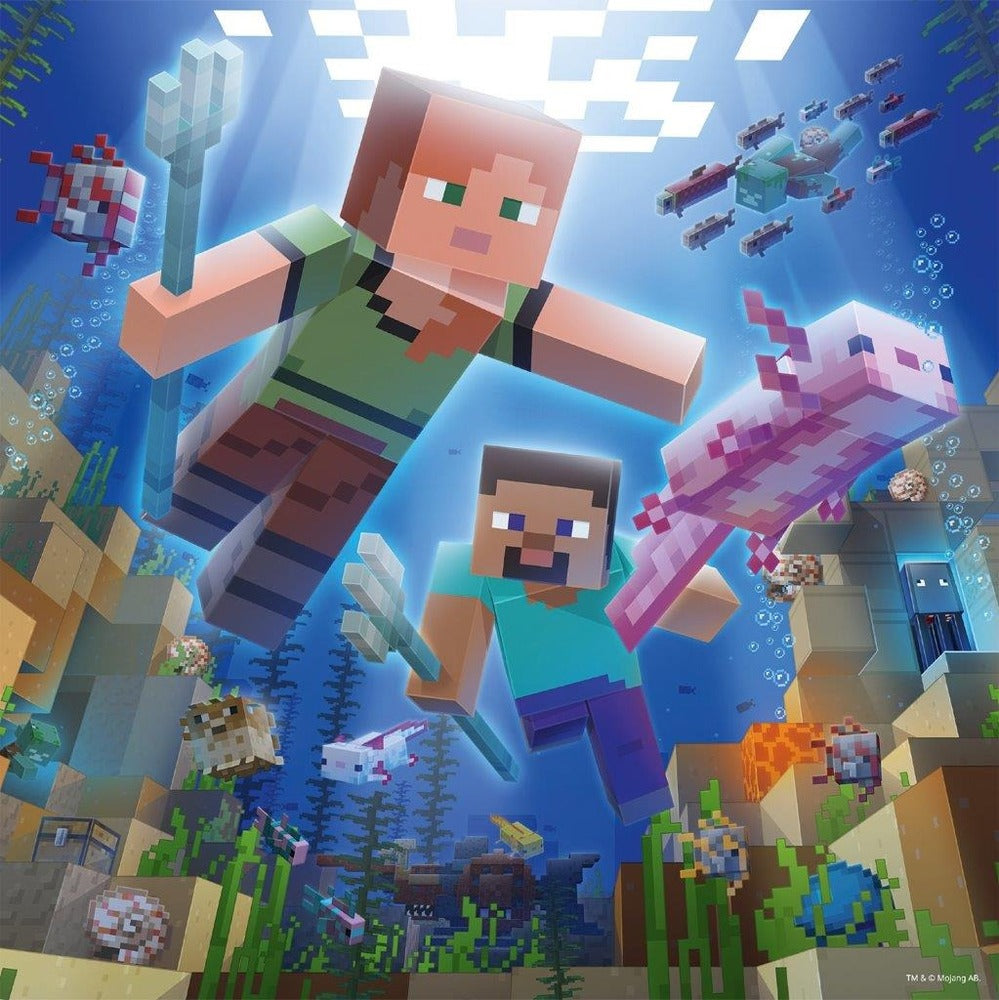 Ravensburger - Minecraft Biomes 3x49 Piece Jigsaw - Good Games