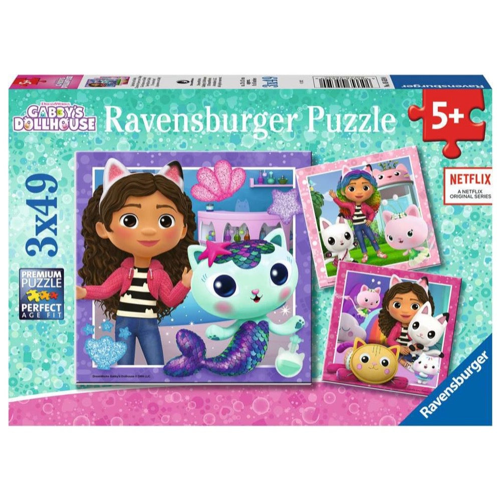 Ravensburger - Gabbys Dollhouse 3x49 Piece Jigsaw - Good Games