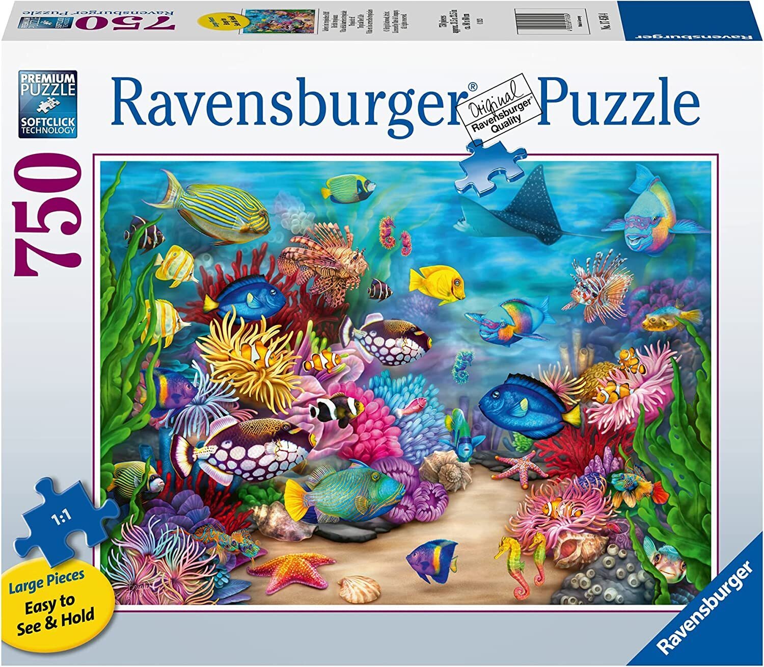 Ravensburger - Tropical Reef Life Large Format 750 Piece Jigsaw - Good Games