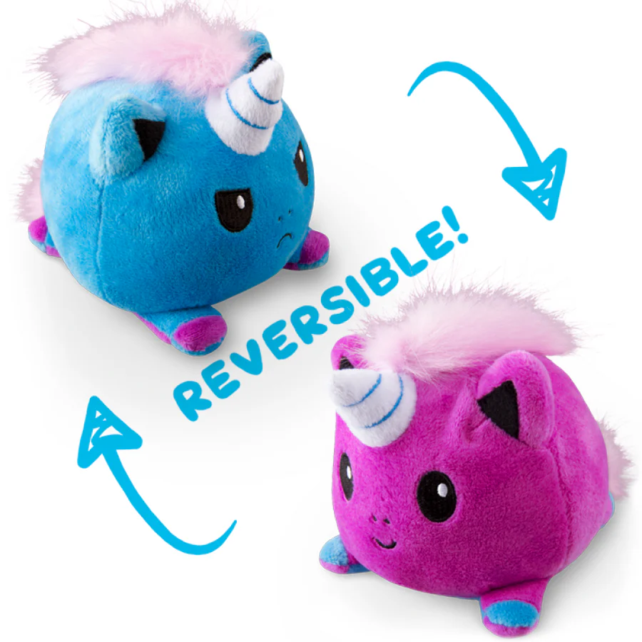 Reversible Unicorn Plushie Purple And Blue - Good Games