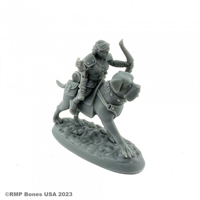 Reaper: Bones USA: Female Halfling Dog Rider - Good Games
