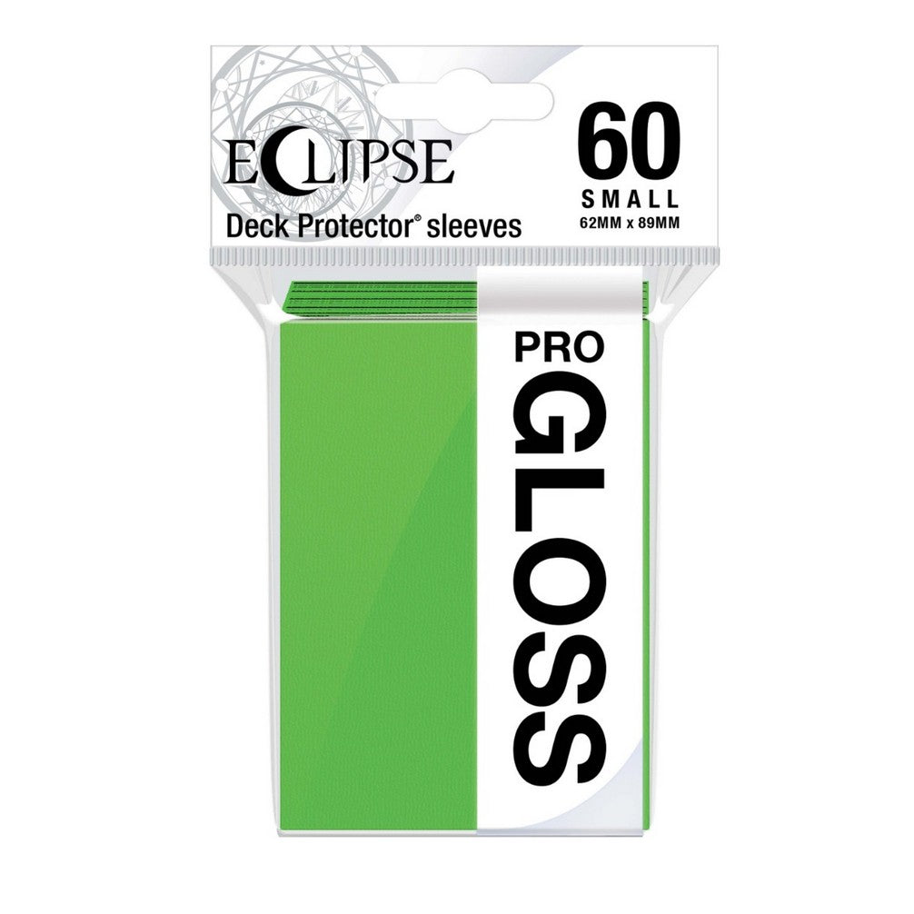 Ultra Pro - UP15630 Eclipse Gloss Small Deck Protector Sleeves 60-Pack - Lime Green - Good Games