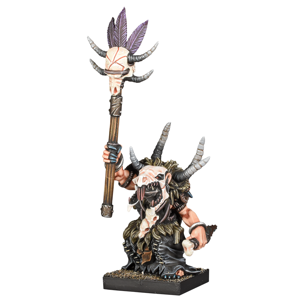 Kings of War Vanguard Ratkin Warband Booster mini with bone staff and fur clothing