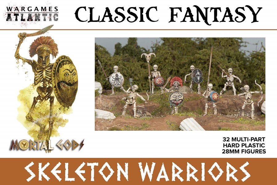 Skeletal Warriors - 32 Hard Plastic 28mm Warriors - Good Games
