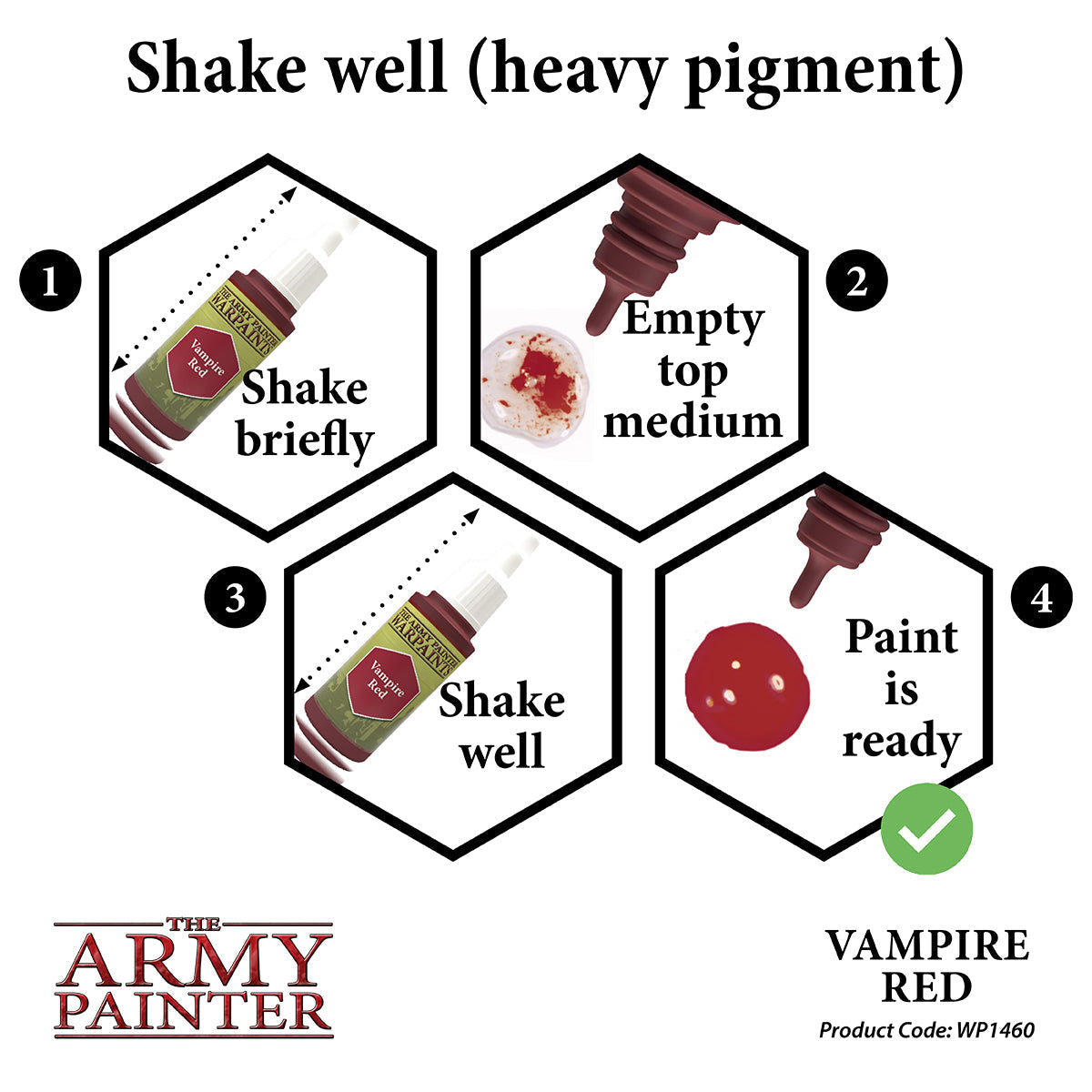 Army Painter Warpaints Acrylic Paint 18ml - Vampire Red - Good Games