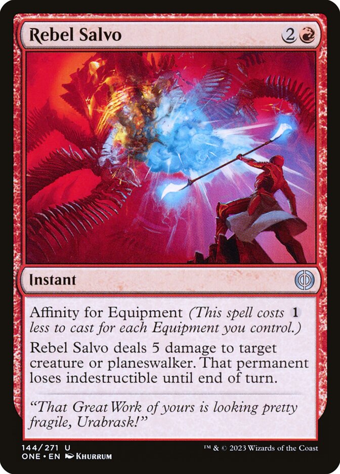 Rebel Salvo 144/271 (Phyrexia: All Will Be One) - Foil