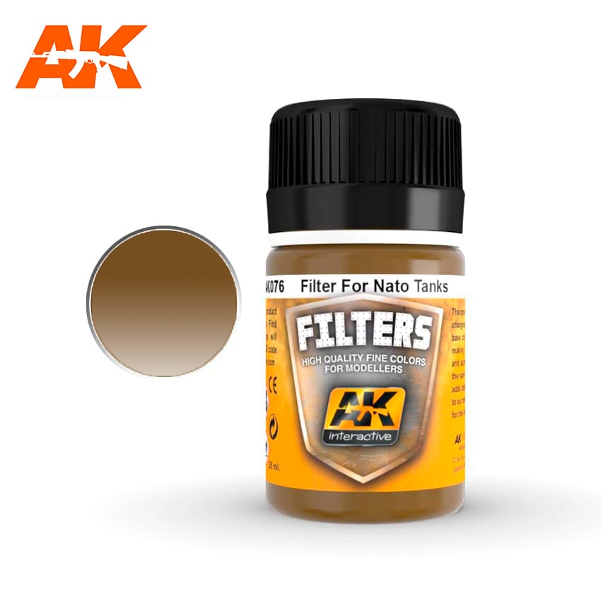 AK Interactive Filter 35ml for NATO Tank Models - Dark Brown - Good Games