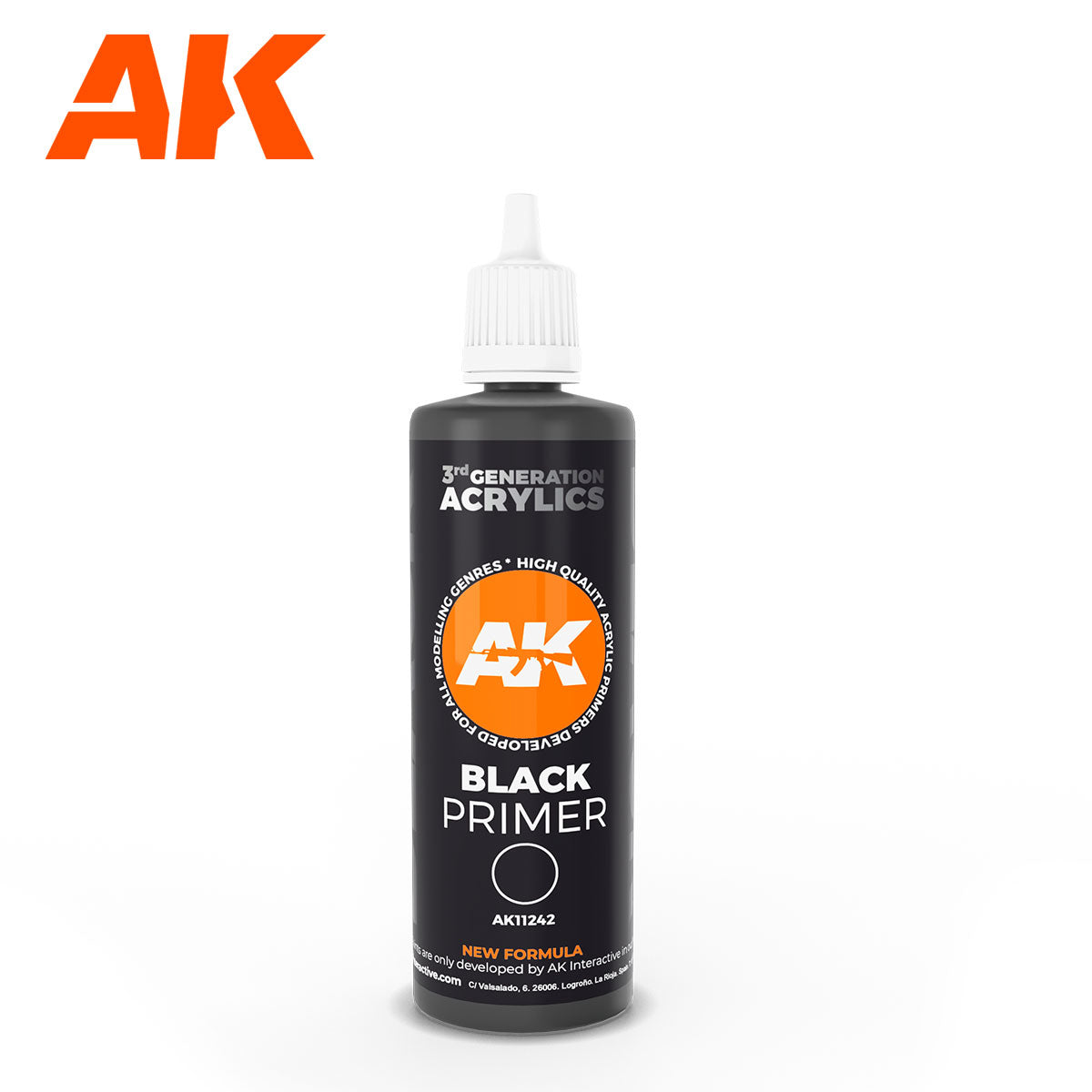 AK Interactive 3 Generation Primer 100ml - Black - Good Games