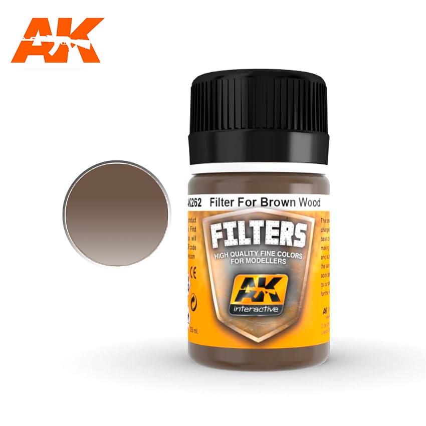 AK Interactive Filter 35ml - Red Brown for Wood - Good Games