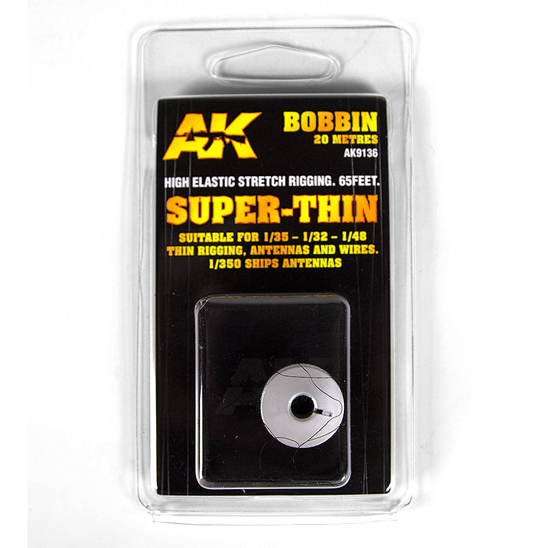 AK Interactive - Accessories - Elastic Rigging Bobbin Super-Thin