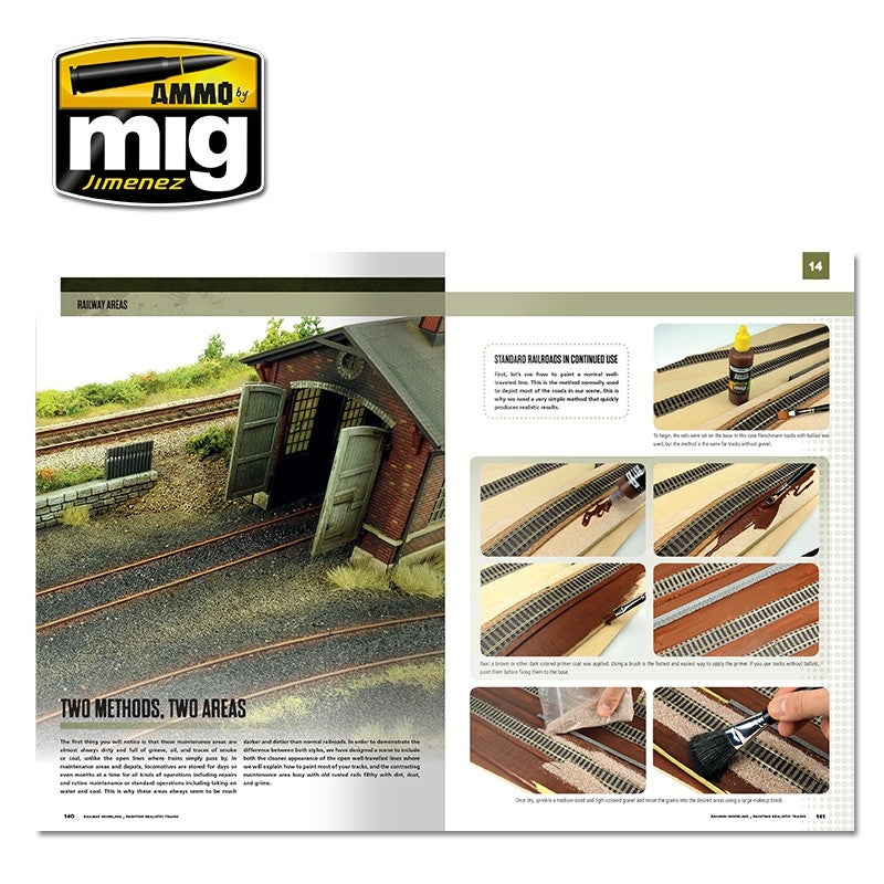 Ammo by MIG - Book - Modelling School – Railway Modeling: Painting Realistic Trains - Good Games