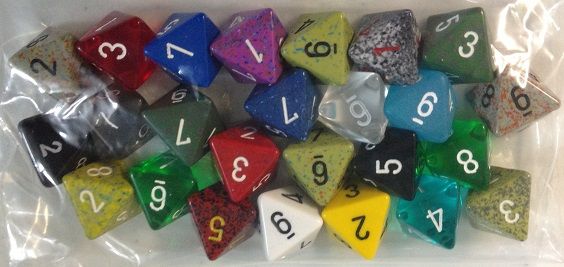 Chessex - 25 Assorted D8 - Good Games