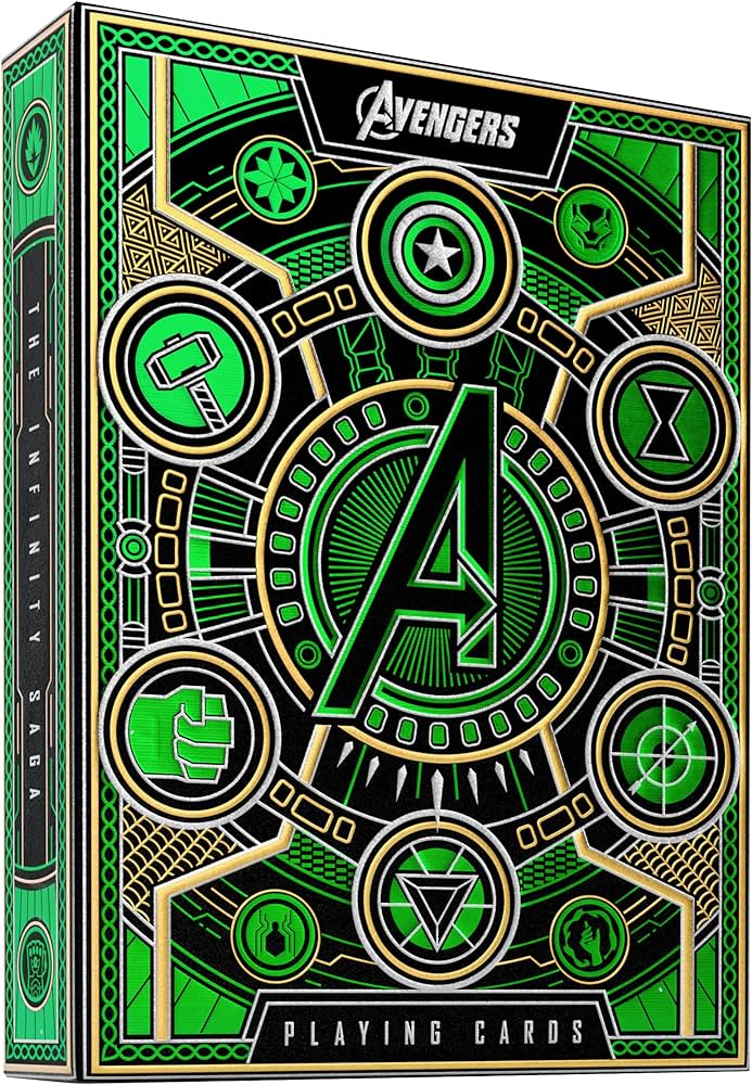 Theory 11 - Avengers Green Edition Playing Cards - Good Games