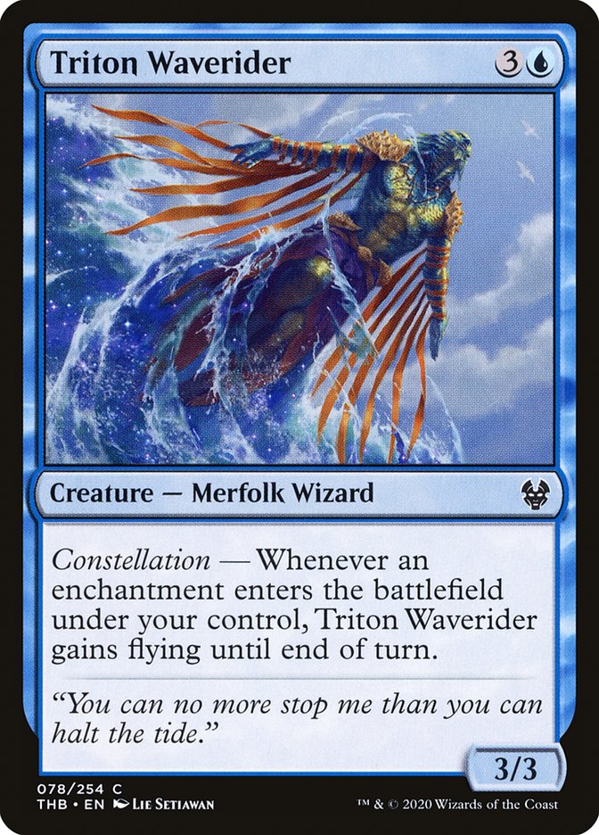 Triton Waverider 78/254 (Theros Beyond Death) - Foil