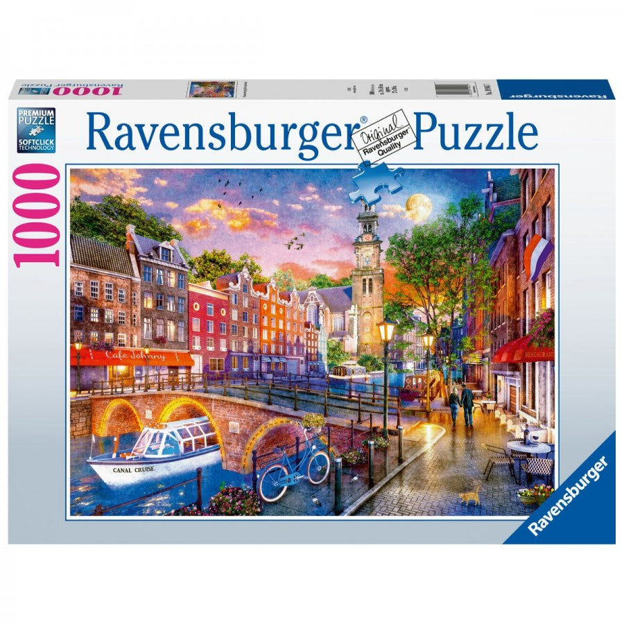 Ravensburger - Sunset in Amsterdam 1000 Piece Jigsaw - Good Games