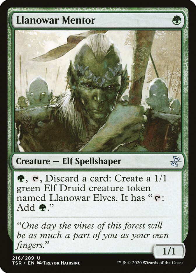 Llanowar Mentor 216/289 (Time Spiral: Remastered)